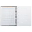 Cahier couverture carton - 160 pages A4+lign&eacute; - Noir - RHODIA 