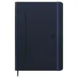 Cahier Signature broch&eacute; A5 160 pages 5x5. Bleu 