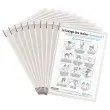 10 Poches antimicrobiennes à pivot - Blanc - TARIFOLD