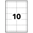 50 Porte-badges à pince et épingle - 9 x 5,4 cm - Avery