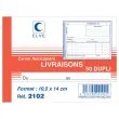 Carnet "Livraisons" - A6 - 50 dupli