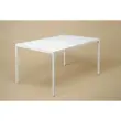 Table rectangulaire 140x90 cm MAHAUT décore FLOREAL recyclée