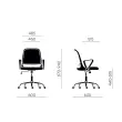 Si&egrave;ge de bureau &agrave; m&eacute;canisme basculant centr&eacute; Try - Noir 