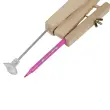 Compas pour tableau blanc 40 cm bois ventouse avec porte marqueur - WONDAY