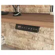 Bureau BERNE &eacute;lectrique 160 x 80 acacia/alu 