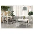 Table modulaire rectangulaire 200 x 120 acacia/ alu