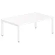 Table modulaire rectangulaire 200 x 120 blanc/blanc