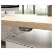 Bureau électrique BERNE – 160 x 80 cm – Plateau acacia et pieds alu – Fiducial
