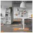 Bureau électrique BERNE – 160 x 80 cm – Plateau acacia et pieds alu – Fiducial