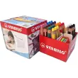 Crayon en bois gros module woody - mine 10mm - multi surfaces - 3 tailles - crayon inclus - coloris assortis - lot de 38 - Stabilo