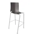 Tabouret haut FONDO HOCKER polypropylène gris