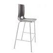 Tabouret haut FONDO HOCKER polypropylène gris