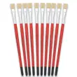 Brosse plate n&deg;12 - OZ - en soie - peinture acrylique et &agrave; l'huile 