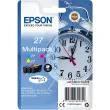 3 Cartouche Epson 27 "Réveil" 3 couleursC M J multipack