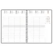 Agenda semainier Forever - 21 x 27 cm - Anthracite - Décembre à décembre - EXACOMPTA