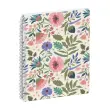 Agenda semainier Exacompta  Mini Labo - 15x21cm - Fleurs fond blanc 