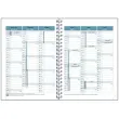 Agenda semainier Exacompta  Mini Labo - 15x21cm - Fleurs fond blanc 