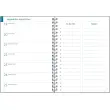 Agenda semainier Exacompta  Mini Labo - 15x21cm - Fleurs fond blanc 