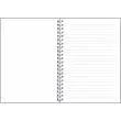 Agenda semainier Exacompta  Mini Labo - 15x21cm - Fleurs fond blanc 