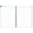 Agenda semainier Exacompta  Mini Labo - 15x21cm - Fleurs fond blanc 