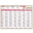Calendrier banque  Or 14 mois -55 x 40,5 cm - Janvier &agrave; d&eacute;cembre - BOUCHUT GRANDREMY 