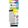 Crayon de couleur OCOLOR - gros modules - mine 8mm - aquarellable - noir - lot de 6