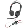 CASQUE FILAIRE POLY BLACKWIRE 5220 USB-A/C et Jack 3.5mm 