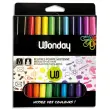 Feutre de coloriage WONDAY pointe moyenne - encre lavable - coloris assortis - lot de 12