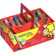 Crayon de couleur GIOTTO be-bè - mine 7mm - lavable à l'eau - coloris assortis - livré avec 3 tailles-crayons - lot de 36
