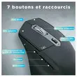 Souris sans fil semi-ergonomique dual connect 