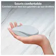 Kit clavier et souris sans fil Classy - 13 raccourcis multim&eacute;dias - R&eacute;cepteur USB unique - Blanc - T'nB 