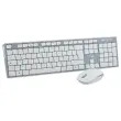 Kit clavier et souris sans fil Classy - 13 raccourcis multim&eacute;dias - R&eacute;cepteur USB unique - Blanc - T'nB 