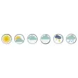 Aimants m&eacute;t&eacute;o Wonday - &Oslash; 40 mm - Lot de 6 