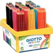 Crayon de couleur hexagonal - GIOTTO - mine 3mm - coloris assortis - lot de 192 (16x12 couleurs) 