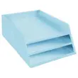 Corbeille &agrave; courrier carton - aquarel bleu clair - EXACOMPTA 