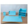 Corbeille &agrave; courrier carton - aquarel bleu clair - EXACOMPTA 