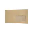 1000 Enveloppes MSP papier kraft 85g 114x229mm Fenêtre 45x100mm