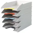 5 Corbeilles &agrave; courrier Varicolor - Blanc - DURABLE 