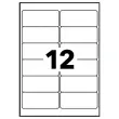 10 Planches d'&eacute;tiquettes 99,1x42,3 mm 120&eacute;tiq/bo&icirc;te 