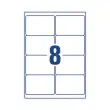 10 Planches d'&eacute;tiquettes 99,1x67,7 mm 80&eacute;tiq/bo&icirc;te 