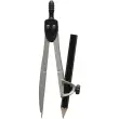 Compas scolaire métal WONDAY - gris et noir