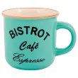 6 Tasses &agrave; caf&eacute; gr&egrave;s 12 cl - coloris assortis 