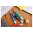 4 Crayons effa&ccedil;ables &agrave; sec MARKdry + chiffonnette + taille-crayon - STABILO 