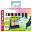 8 Surligneurs GREEN BOSS - Pointe biseautée - Set de bureau - STABILO