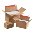 10 Cartons à hauteurs variables L30,5x l22,8xH7 à 16 cm