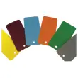 1000 Etiquettes plastiques avec trou de suspension - 110 x 55mm - Blanche