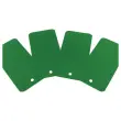 1000 Etiquettes plastiques avec trou de suspension - 110 x 55mm - Verte