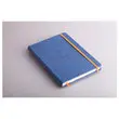 Carnet broché Rhodiarama A5 192 pages - couverture rigide - bleu - RHODIA
