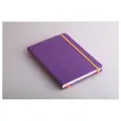 Carnet broché Rhodiarama A5 192 pages - couverture rigide - violet - RHODIA