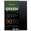 Cahier Rhodia polypropylène recyclé 160 pages A4+ Ligné. Noir